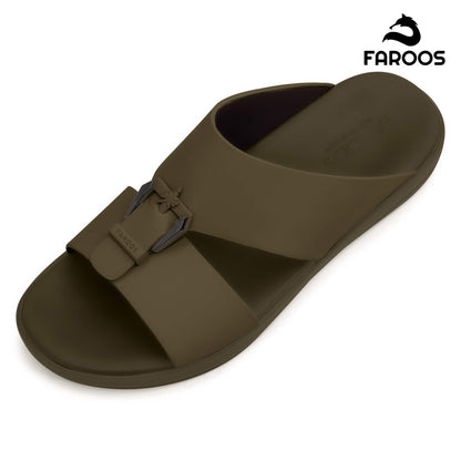 Faroos[F509]M119 Truffle Gents Arabic Sandal