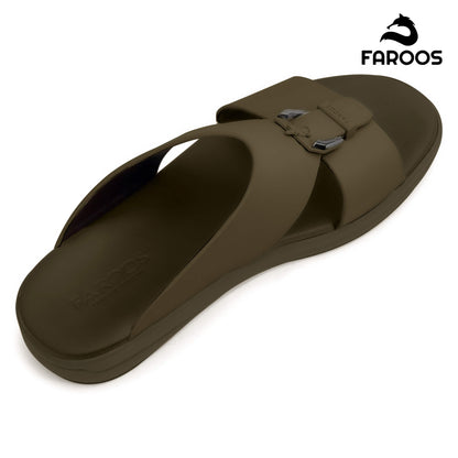 Faroos[F509]M119 Truffle Gents Arabic Sandal