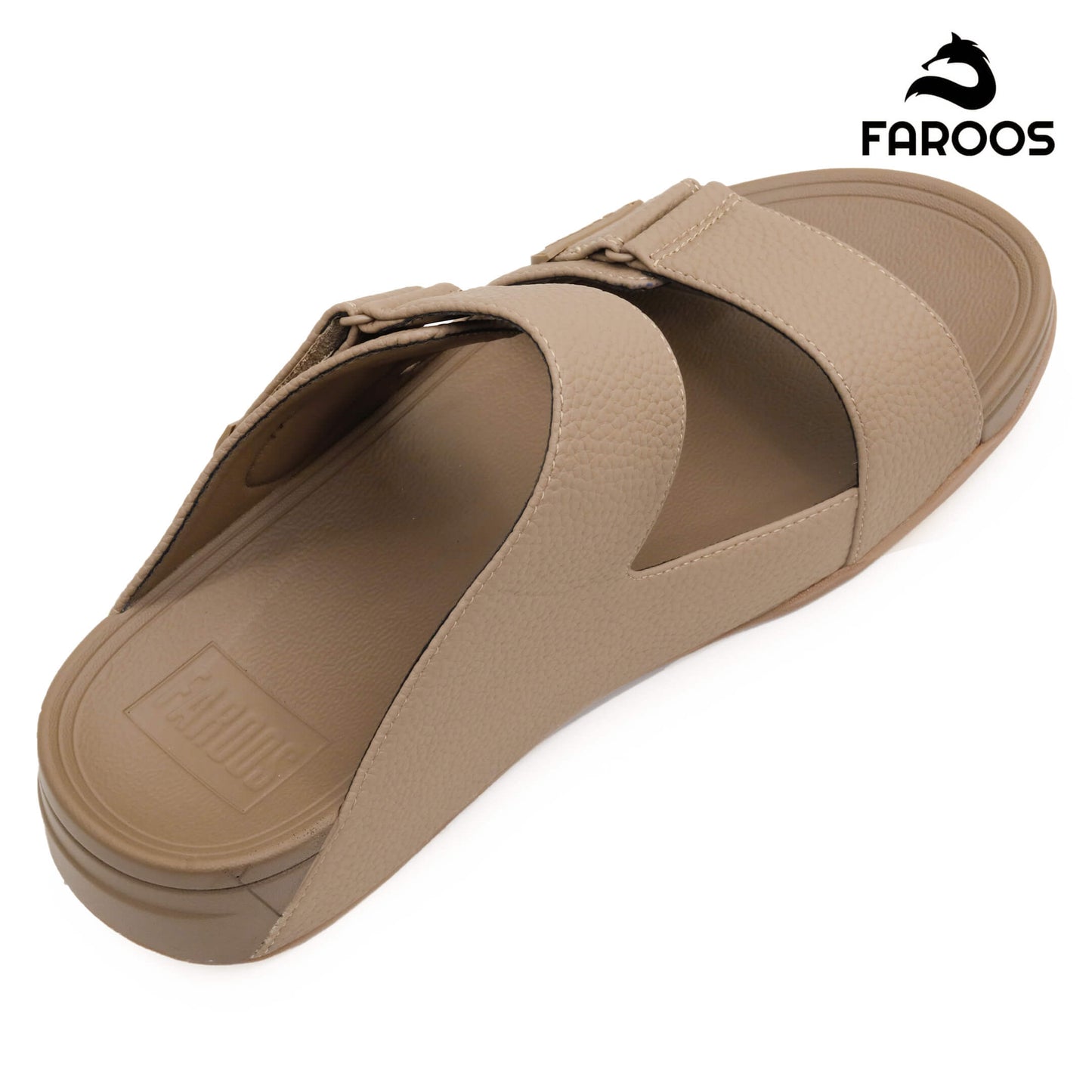Faroos[F444]M113 Stone Gents Arabic Sandal