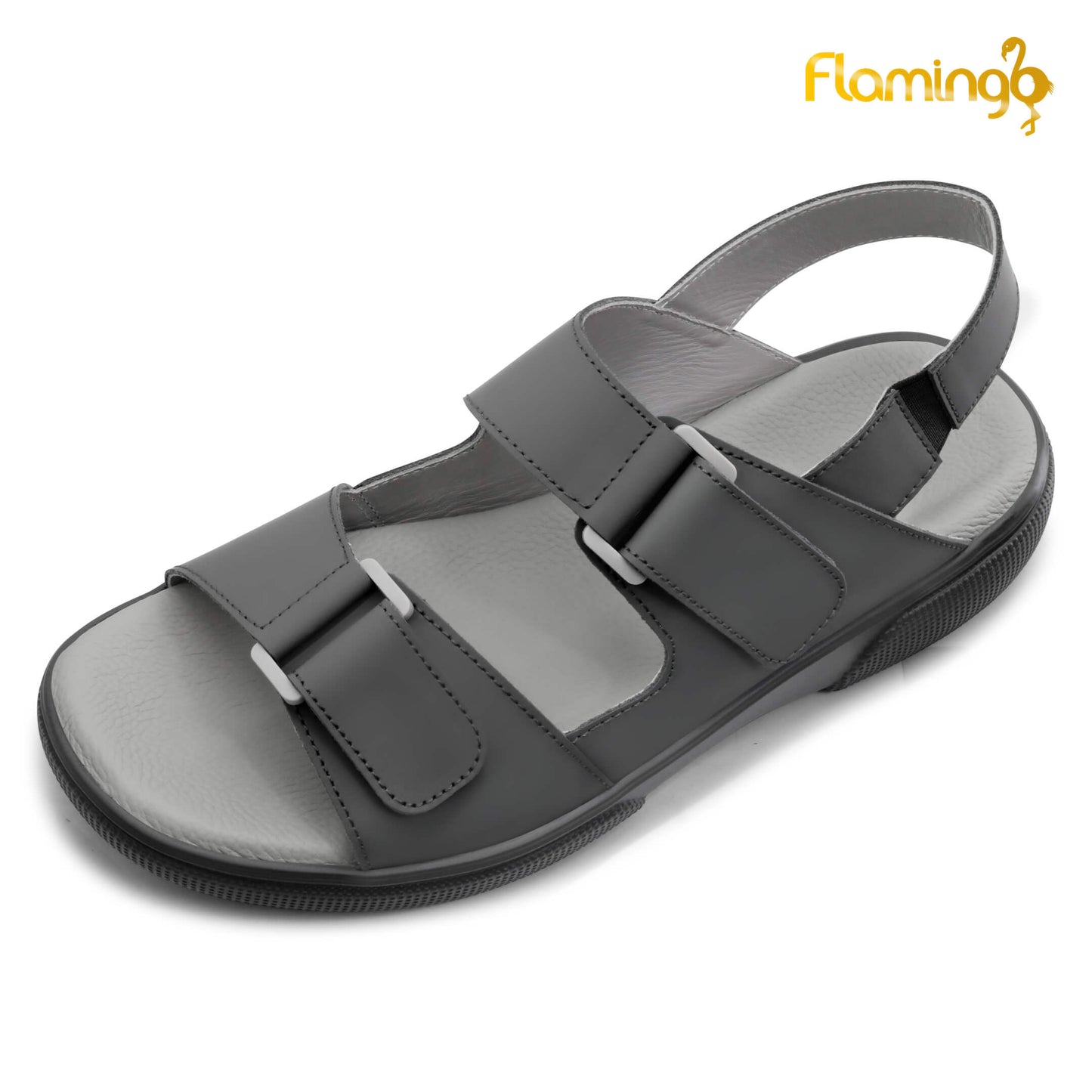Flamingo [FG84]P0540 Gray Gents Arabic Sandal