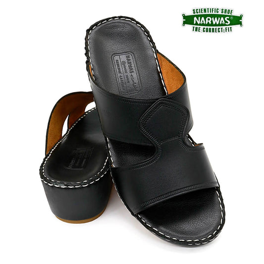 Narwas [NG10] High heels 1000 Full Black Gents Sandal