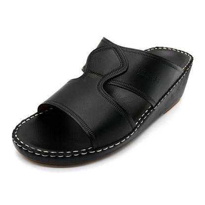 Narwas [NG10] High heels 1000 Full Black Gents Sandal