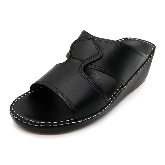 Narwas [NG10] High heels 1000 Full Black Gents Sandal