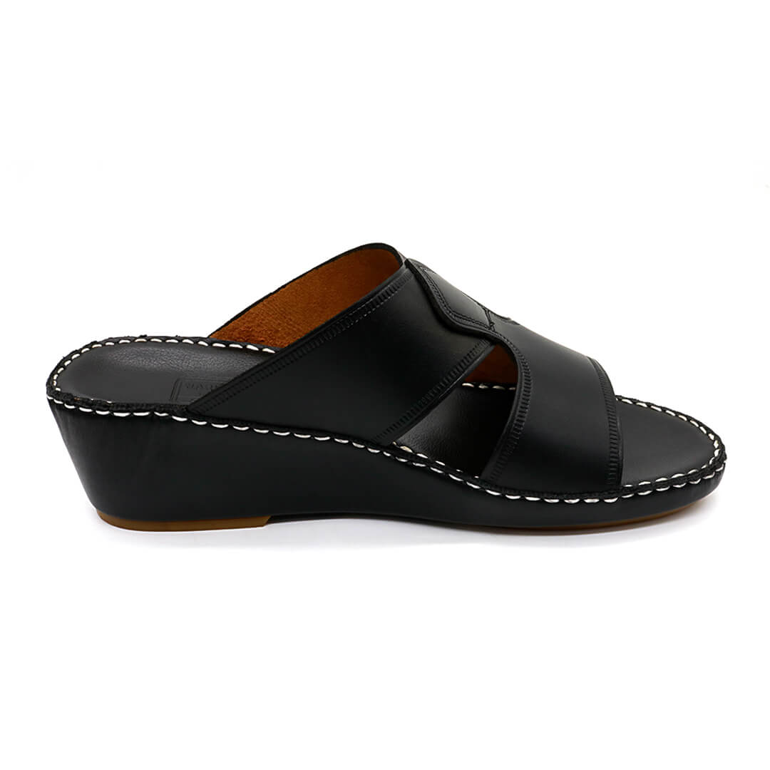 Narwas [NG10] High heels 1000 Full Black Gents Sandal