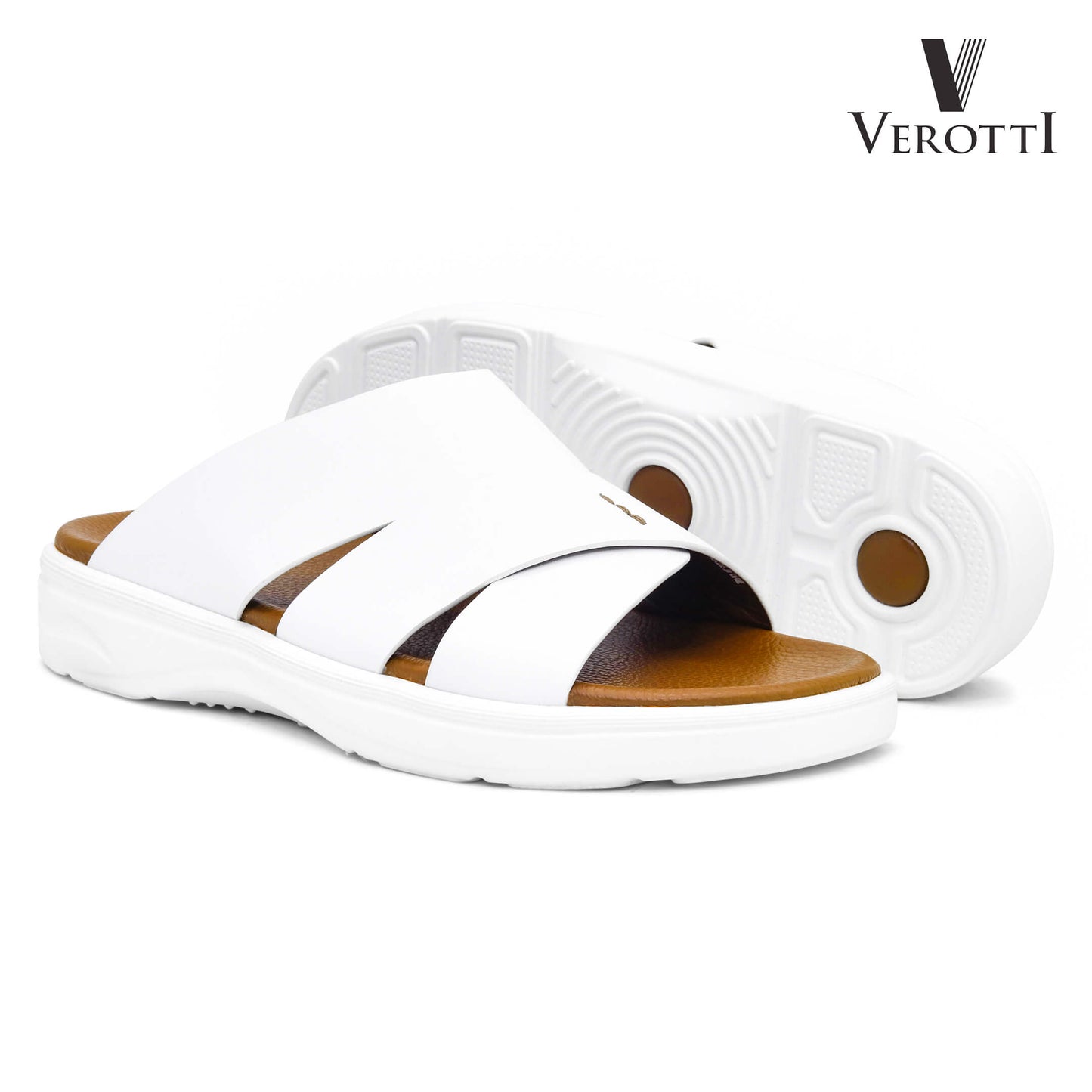 Verotti [X436]VTGE-10 White Gents Arabic Sandal