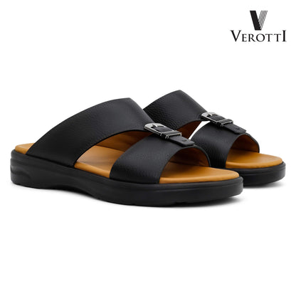 Verotti[X441]VTGE-11 Black Tan Gents Arabic Sandal