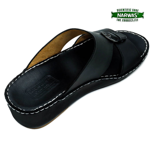 Narwas [NG60] High heels 2000 Full Black Gents Sandal