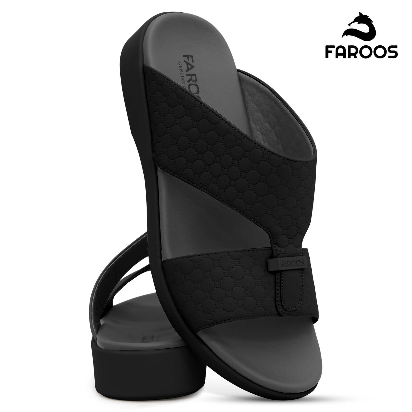 أضيف إلى الحقيبة Faroos[F516]M292 صندل عربي أسود للرجال