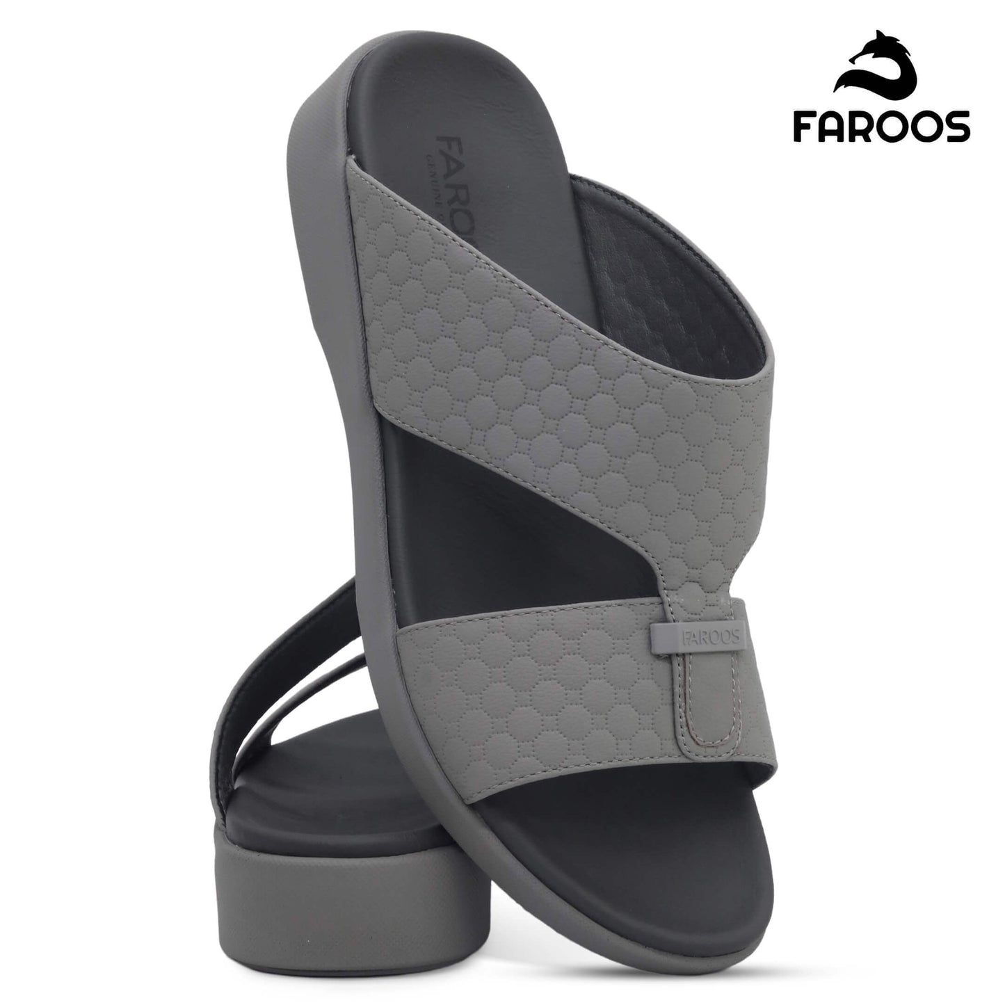 Faroos[F517]M292 صندل عربي رمادي للرجال