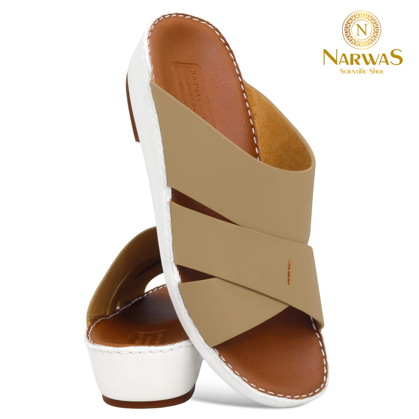Narwas 453 [NG139] Beige Arabic Gents Sandal