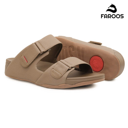 Faroos[F444]M113 Stone Gents Arabic Sandal