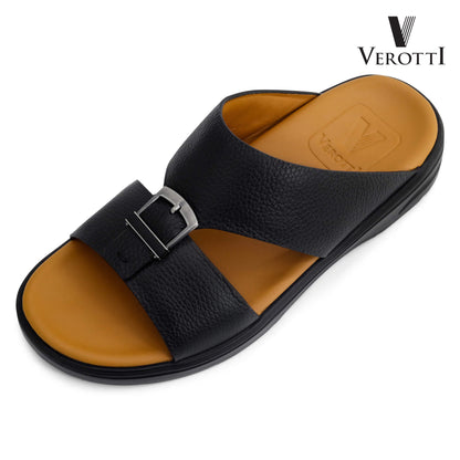 Verotti[X441]VTGE-11 Black Tan Gents Arabic Sandal