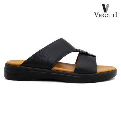 Verotti[X441]VTGE-11 Black Tan Gents Arabic Sandal