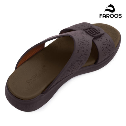 Faroos[F470]M090 Black Gents Arabic Sandal