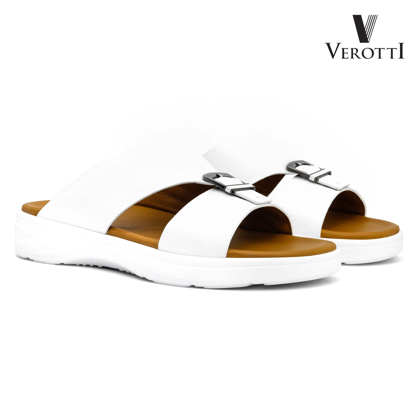 Verotti[X442]VTGE-11 White Gents Arabic Sandal