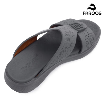 Faroos[F471]M090 Gray Gents Arabic Sandal