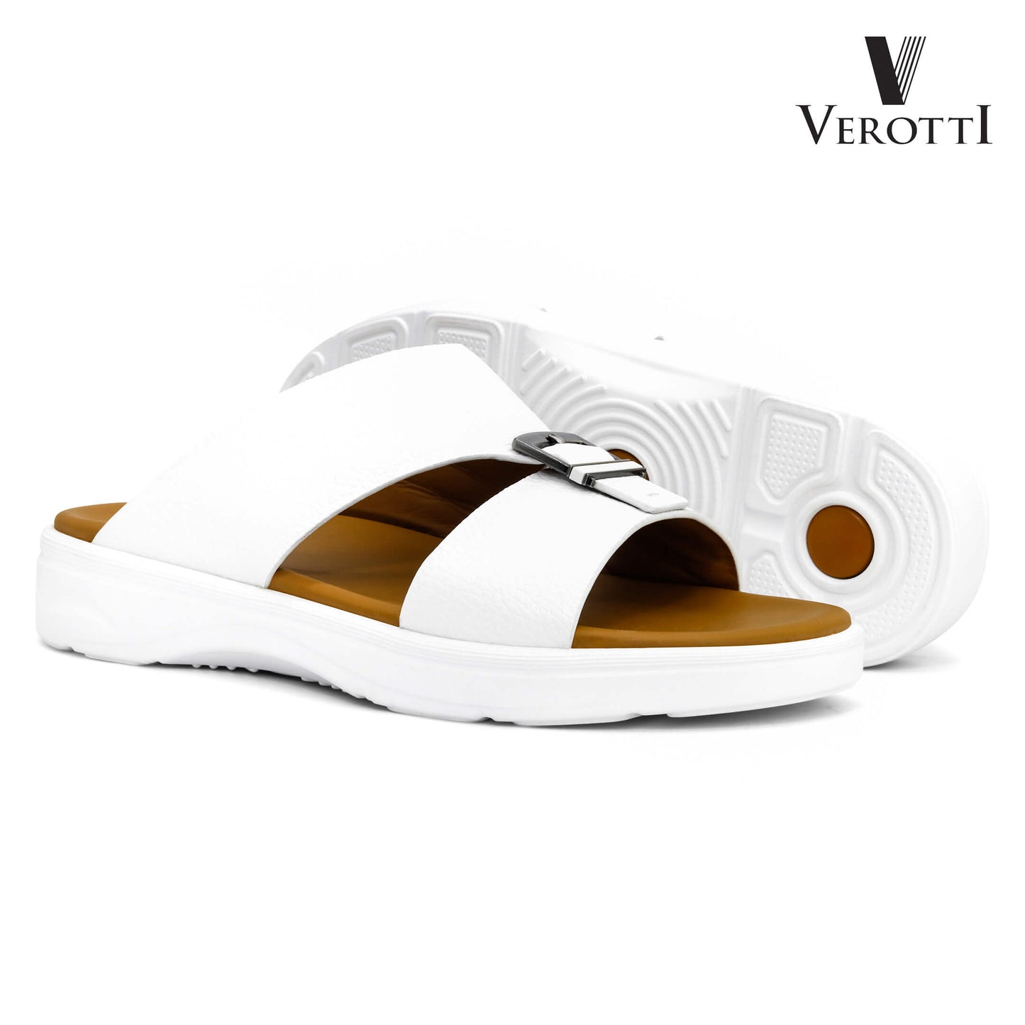 Verotti[X442]VTGE-11 White Gents Arabic Sandal