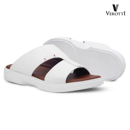 Verotti[X480]FB-512 White Gents Arabic Sandal