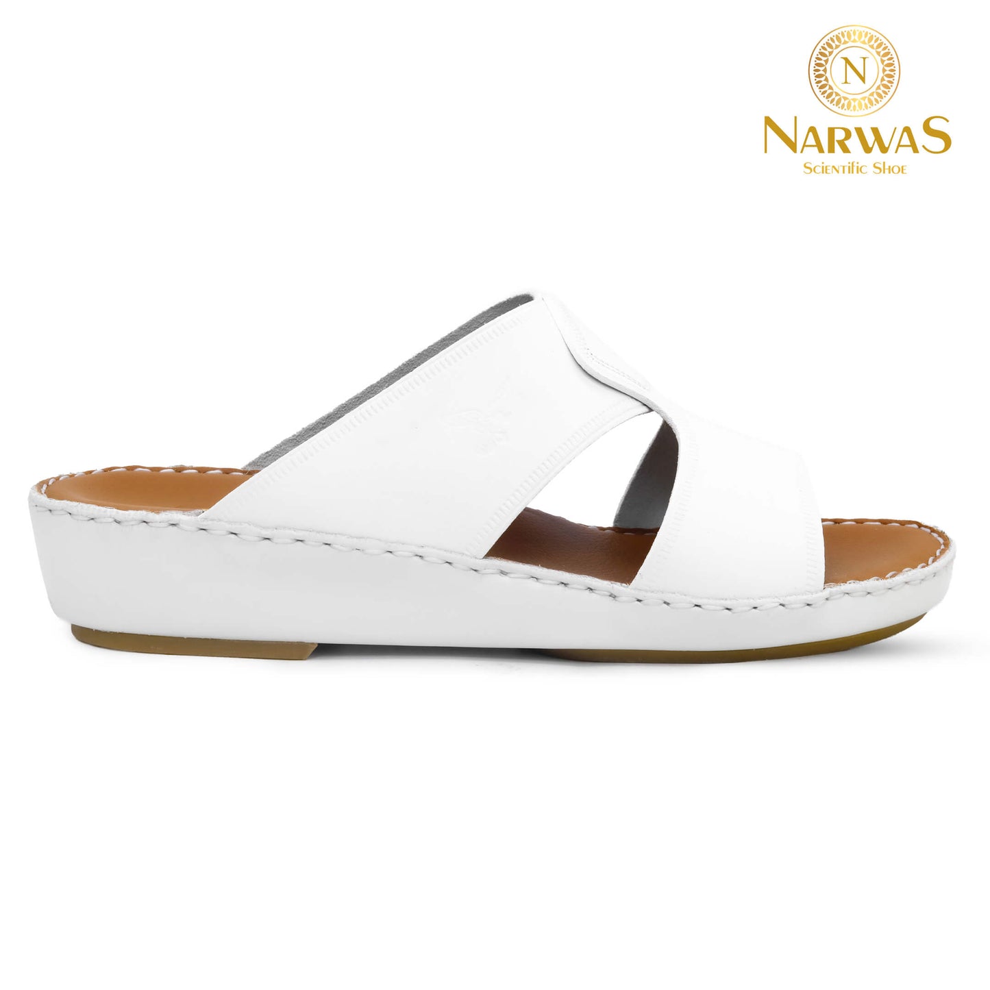Narwas [F] 1000 White Tan Gents Sandal
