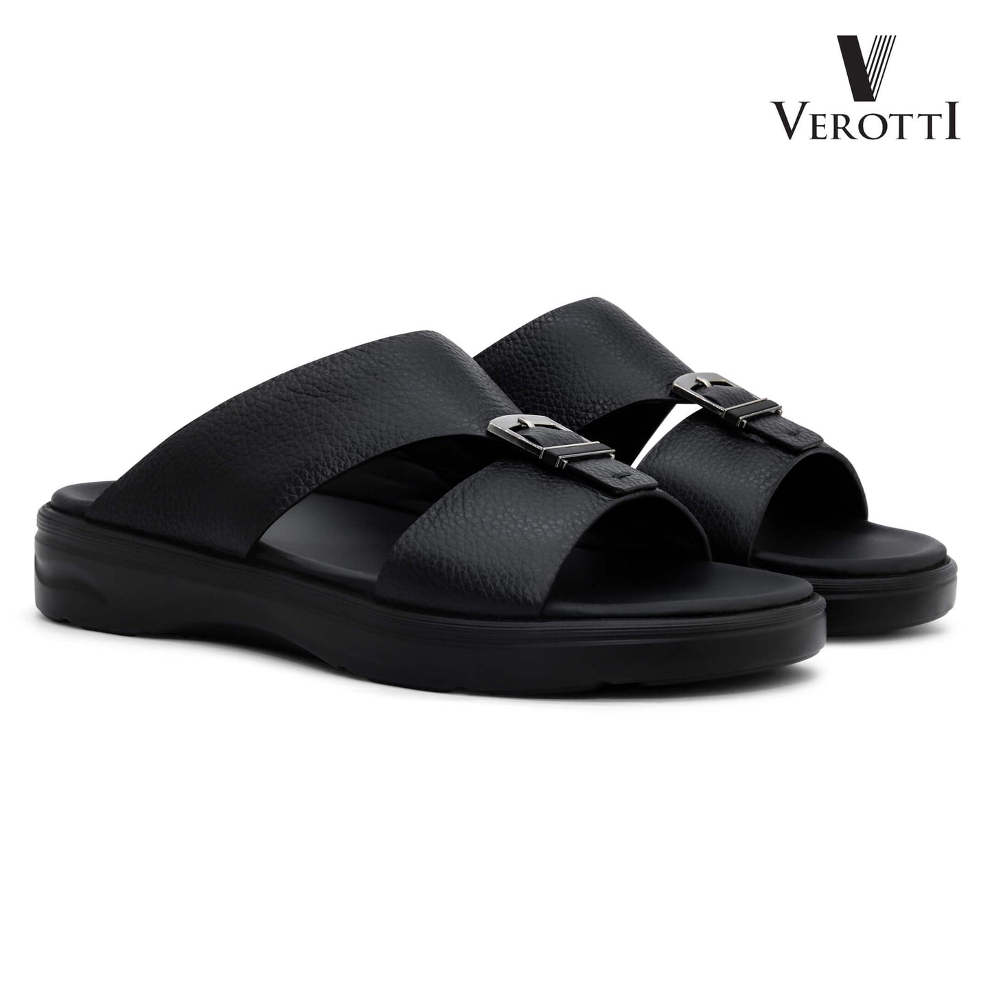 Verotti[X445]VTGE-11 Full Black Gents Arabic Sandal