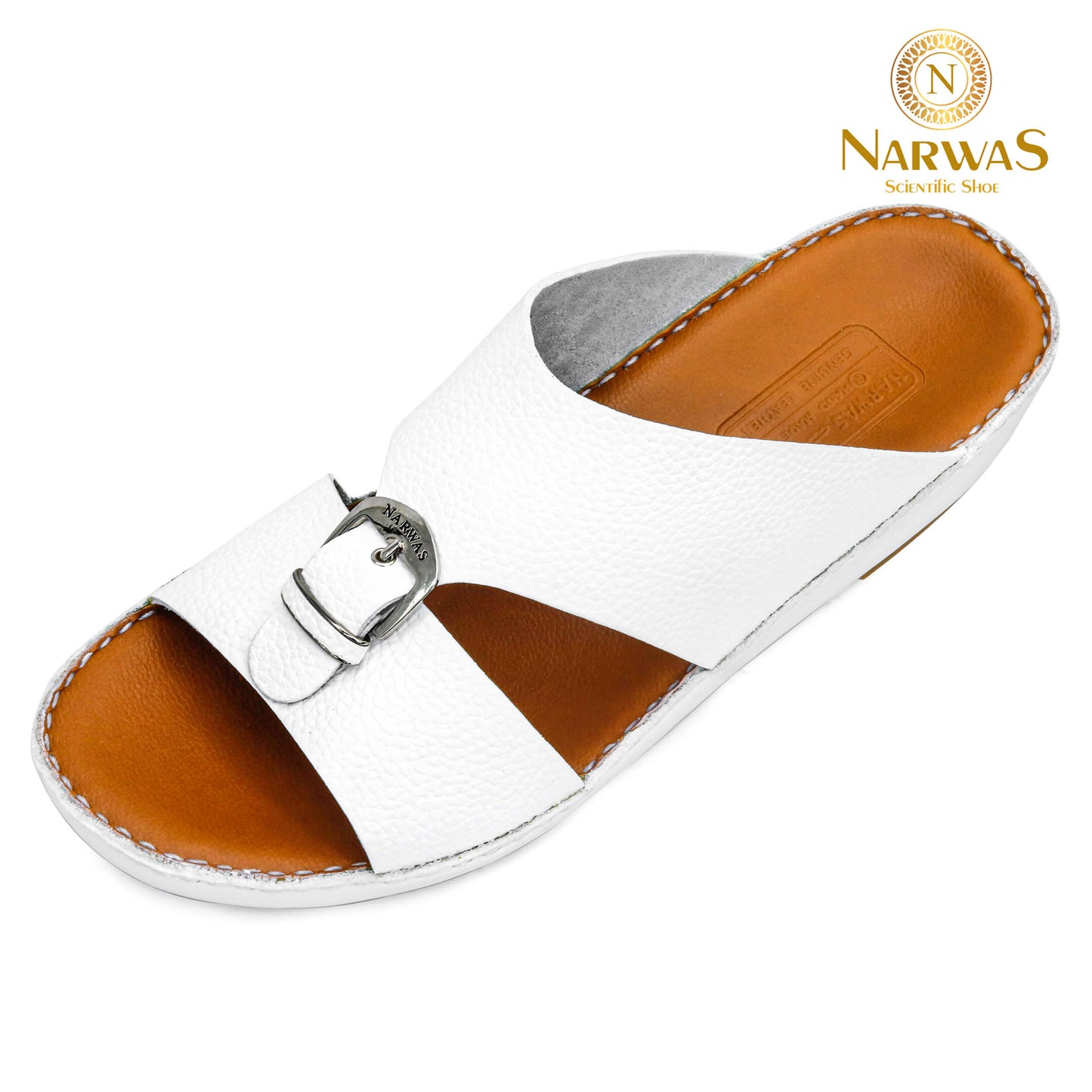 Narwas 410 [NG128] White Gents Sandal