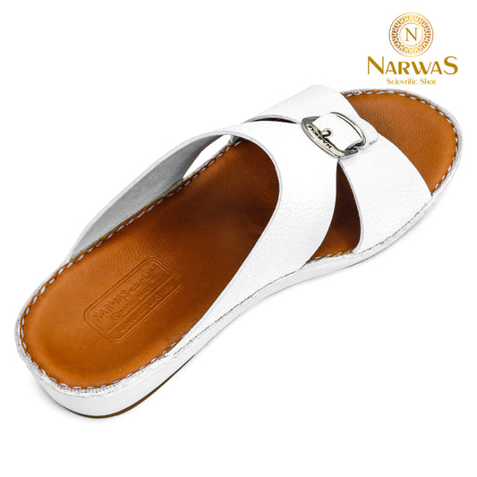 Narwas 410 [NG128] White Gents Sandal