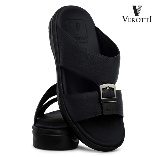 Verotti[X445]VTGE-11 Full Black Gents Arabic Sandal