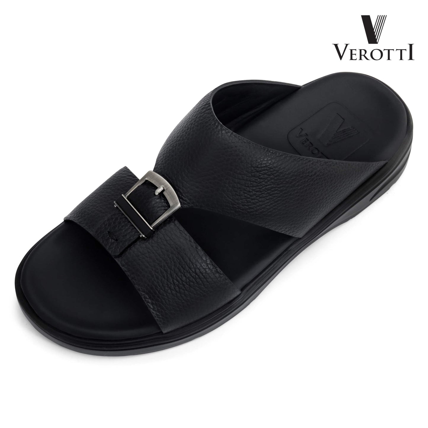 Verotti[X445]VTGE-11 Full Black Gents Arabic Sandal