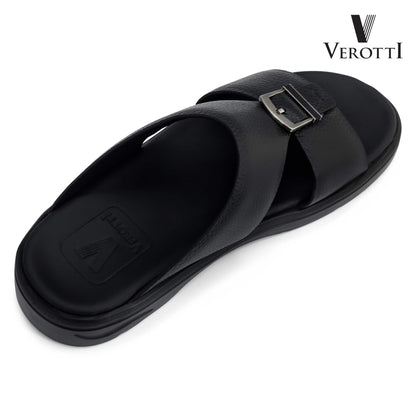 Verotti[X445]VTGE-11 Full Black Gents Arabic Sandal