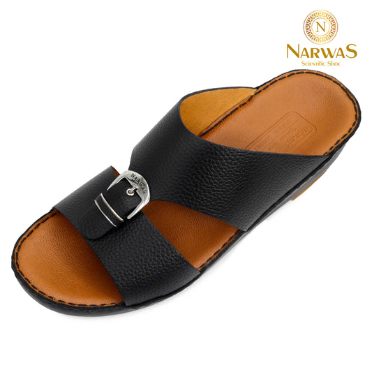 Narwas 410 [NG129] Black Gents Sandal