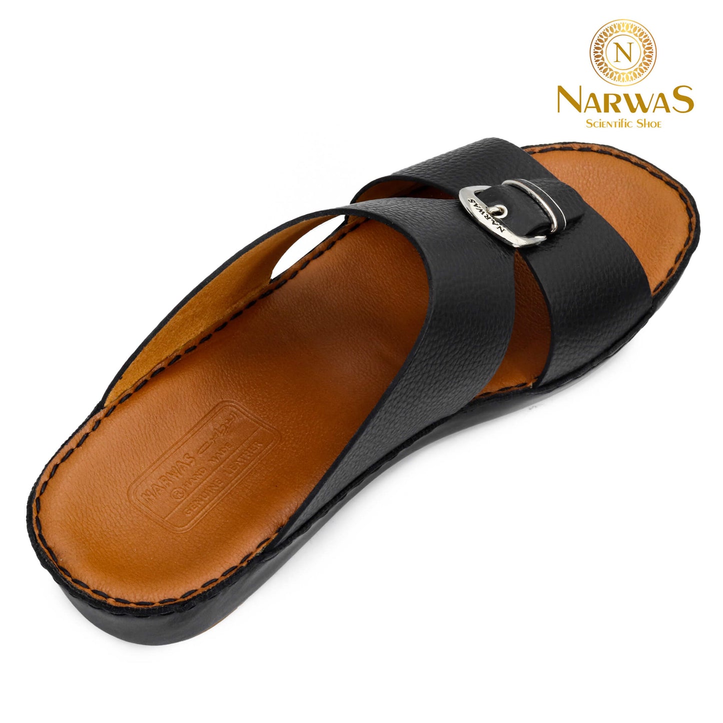 Narwas 410 [NG129] Black Gents Sandal