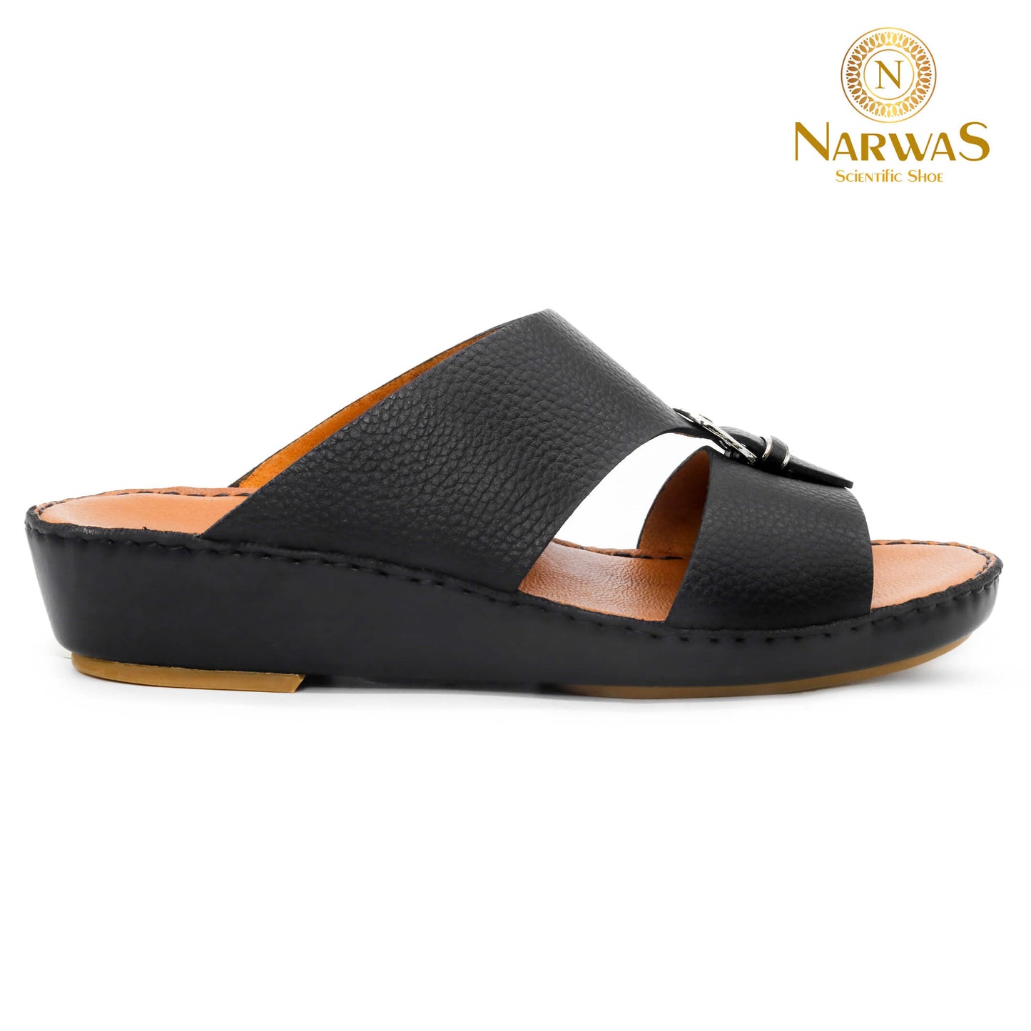 Narwas 410 [NG129] Black Gents Sandal