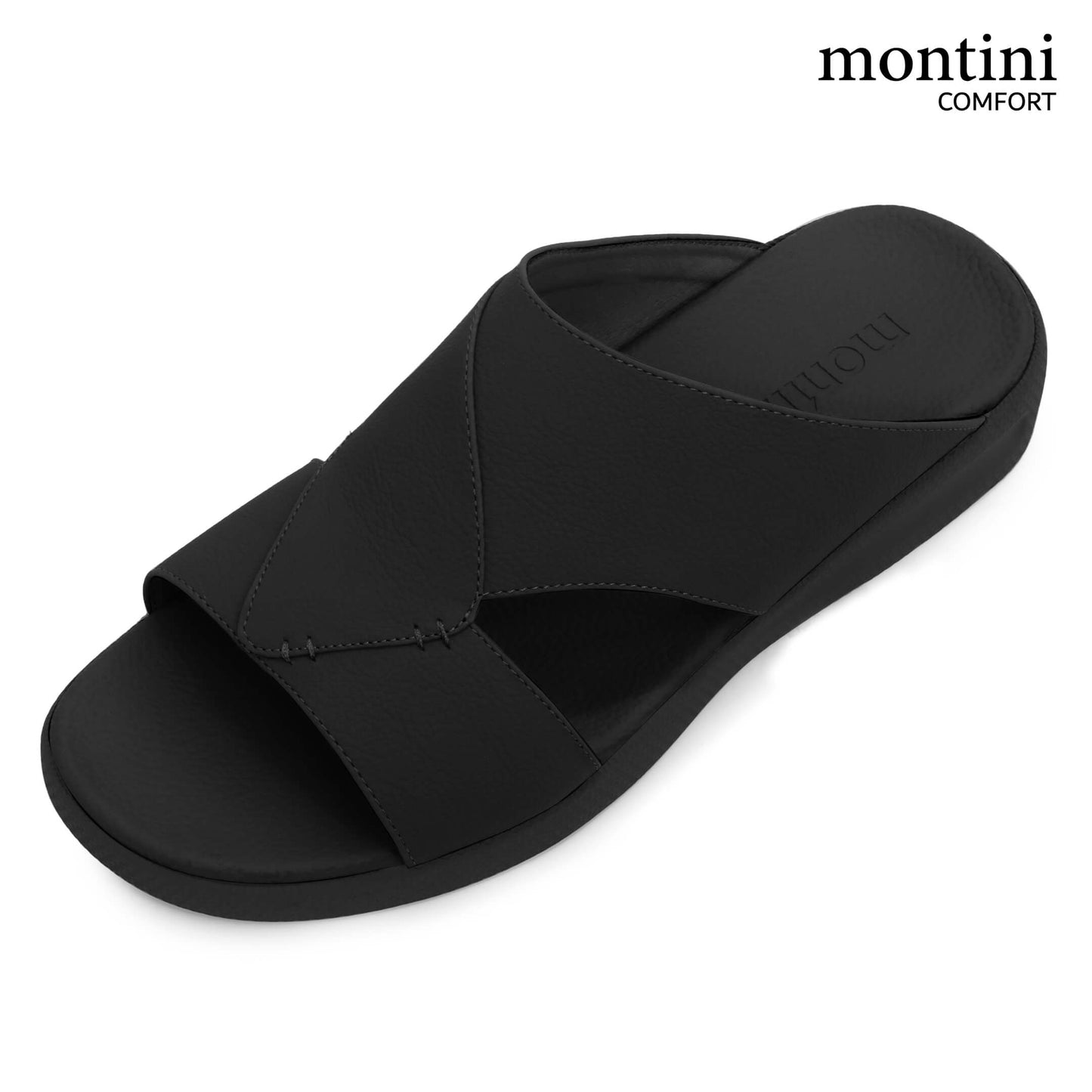 Montini M014(C94) Full Black Gents Arabic Sandal