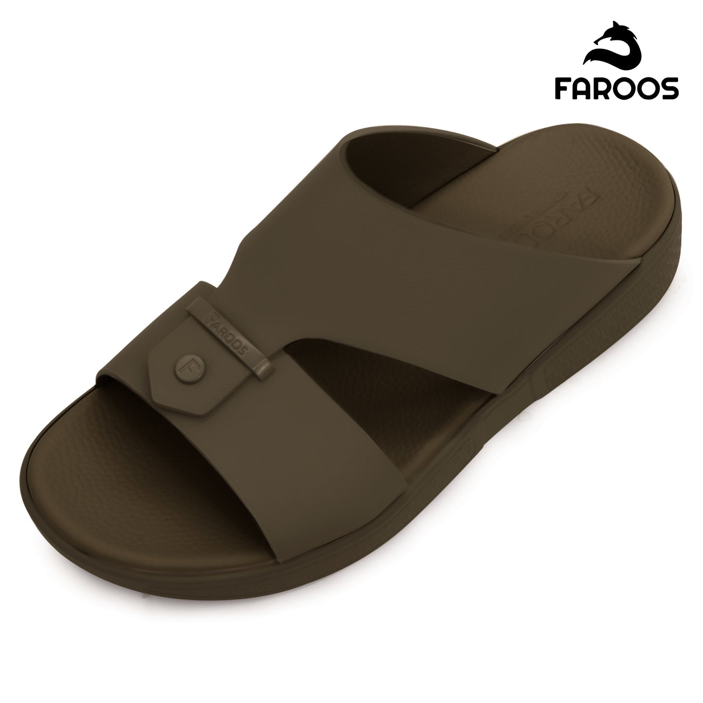 Faroos[F497]M098 Truffle Gents Arabic Sandal