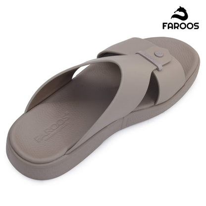 Faroos[F498]M098 Khaki Gents Arabic Sandal