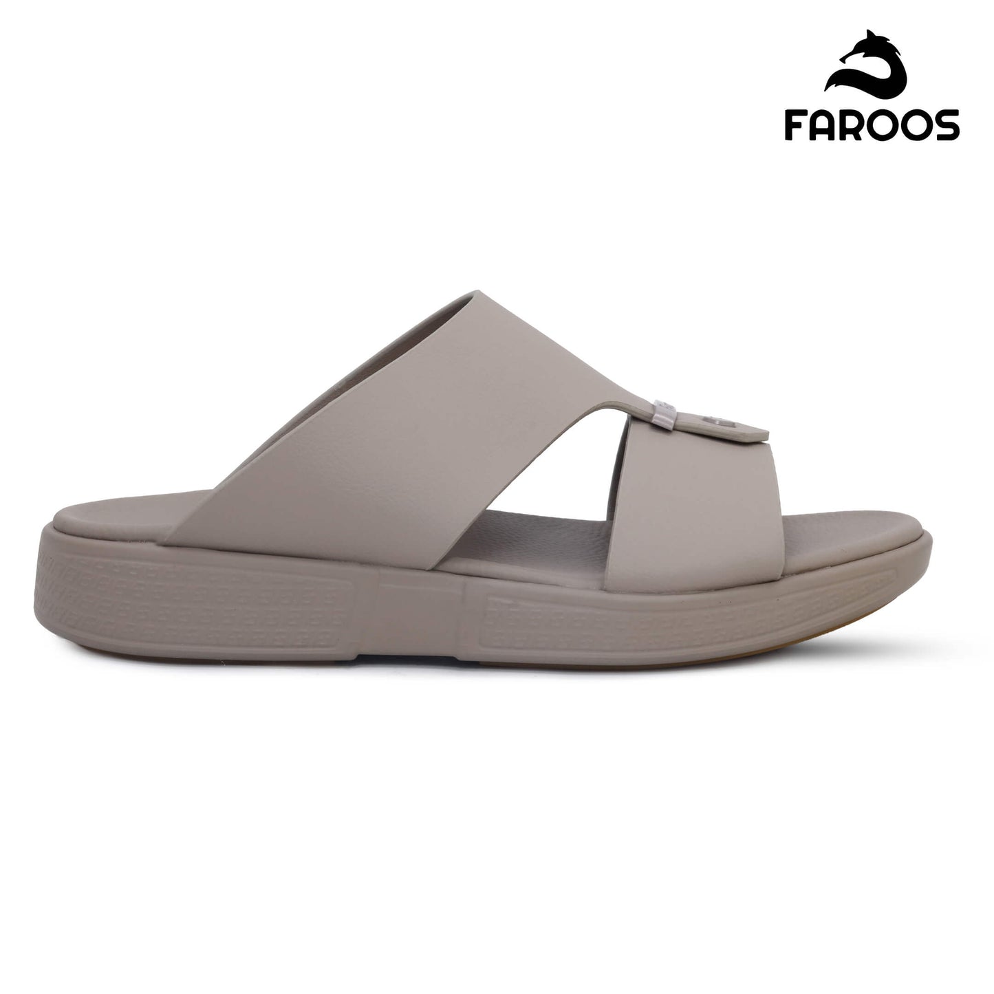 Faroos[F498]M098 Khaki Gents Arabic Sandal