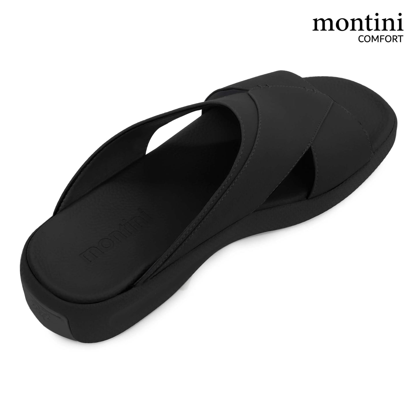 Montini M014(C94) Full Black Gents Arabic Sandal