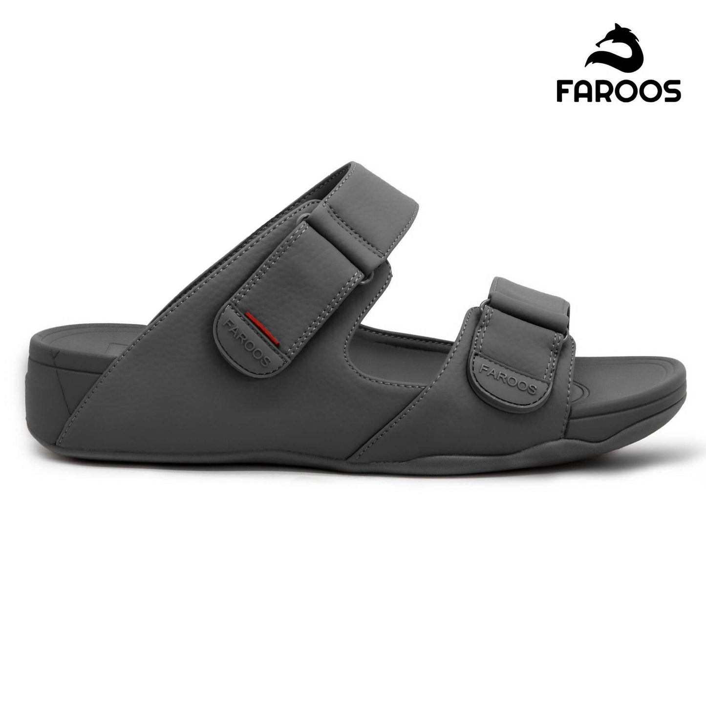 Faroos[F304]M120 Dark Gray Gents Arabic Sandal