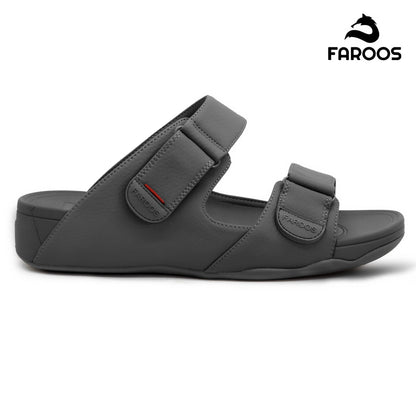 Faroos[F304]M120 Dark Gray Gents Arabic Sandal
