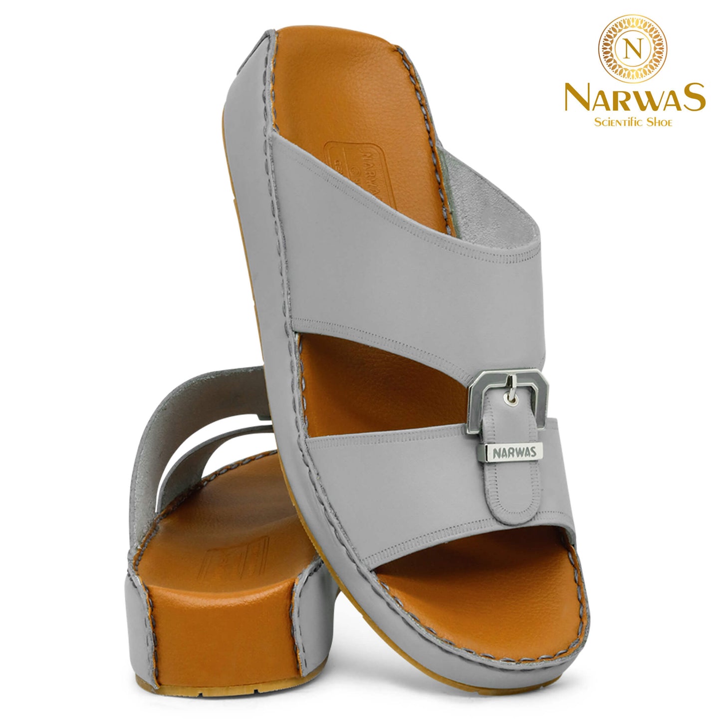 Narwas 325 [NG94] Gray Gents Arabic Sandal