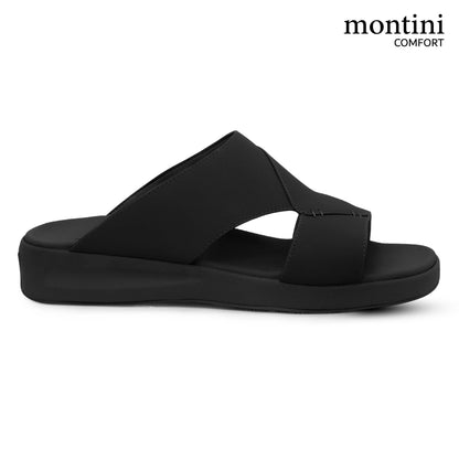 Montini M014(C94) Full Black Gents Arabic Sandal