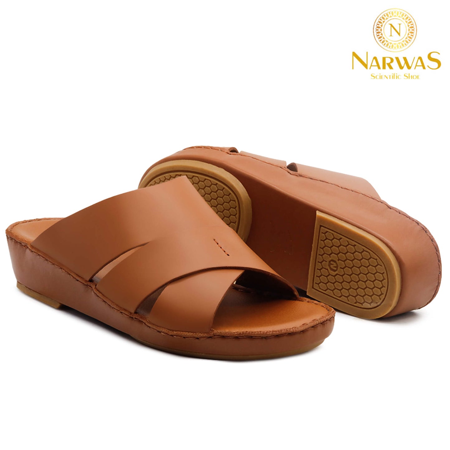 Narwas 453[NG117] Tan Gents Arabic Sandal
