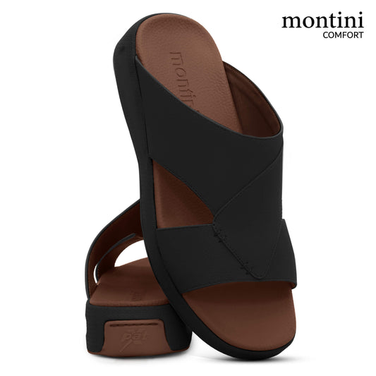 Montini M014(C95) Black Tan Gents Arabic Sandal
