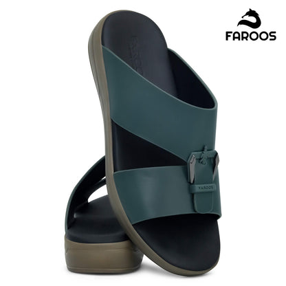 Faroos[F422]M100 Green Gents Arabic Sandal