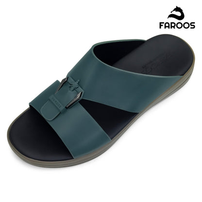 Faroos[F422]M100 Green Gents Arabic Sandal