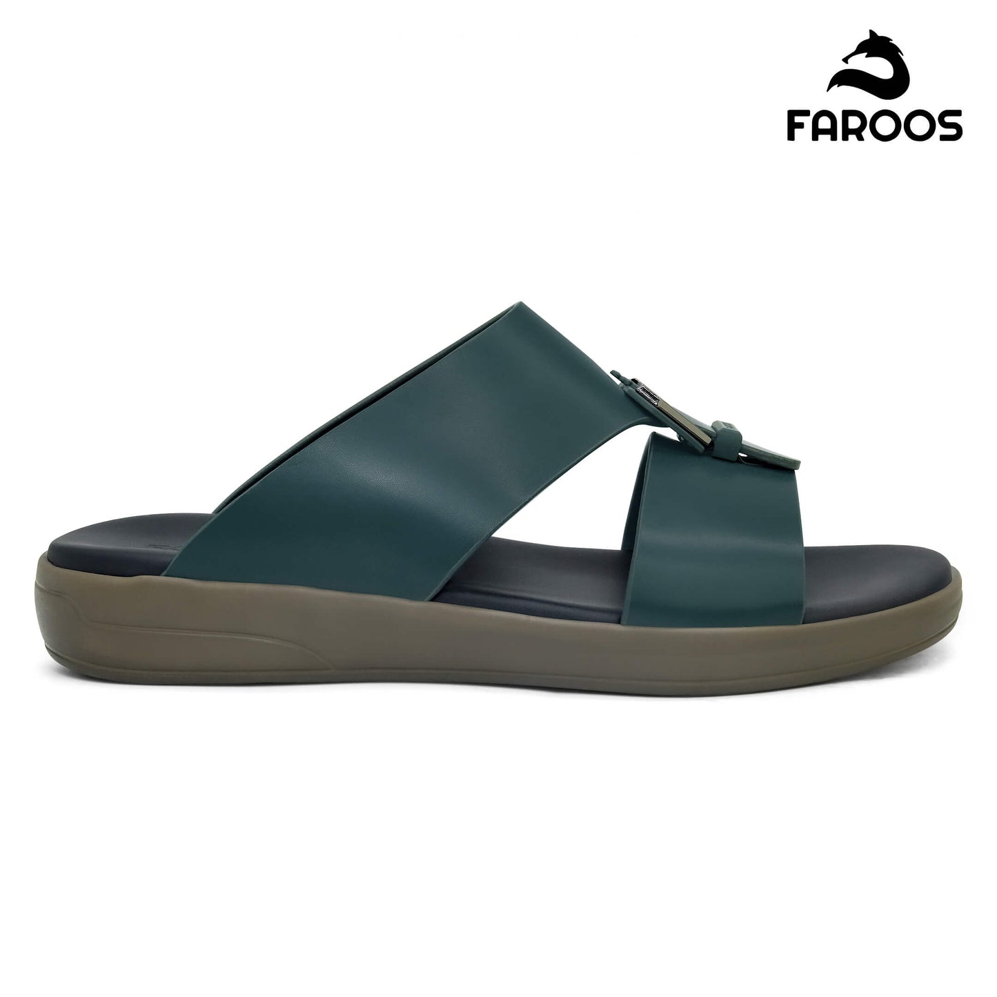 Faroos[F422]M100 Green Gents Arabic Sandal