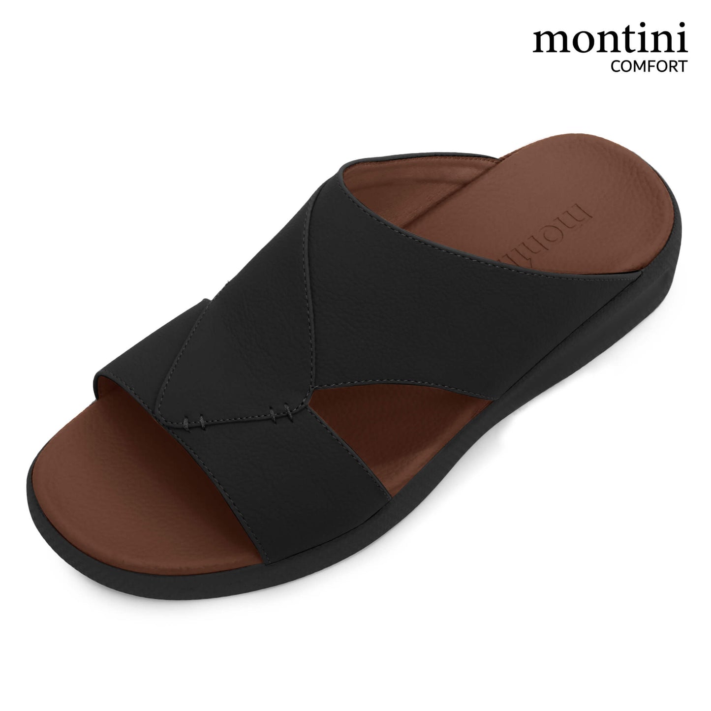 Montini M014(C95) Black Tan Gents Arabic Sandal
