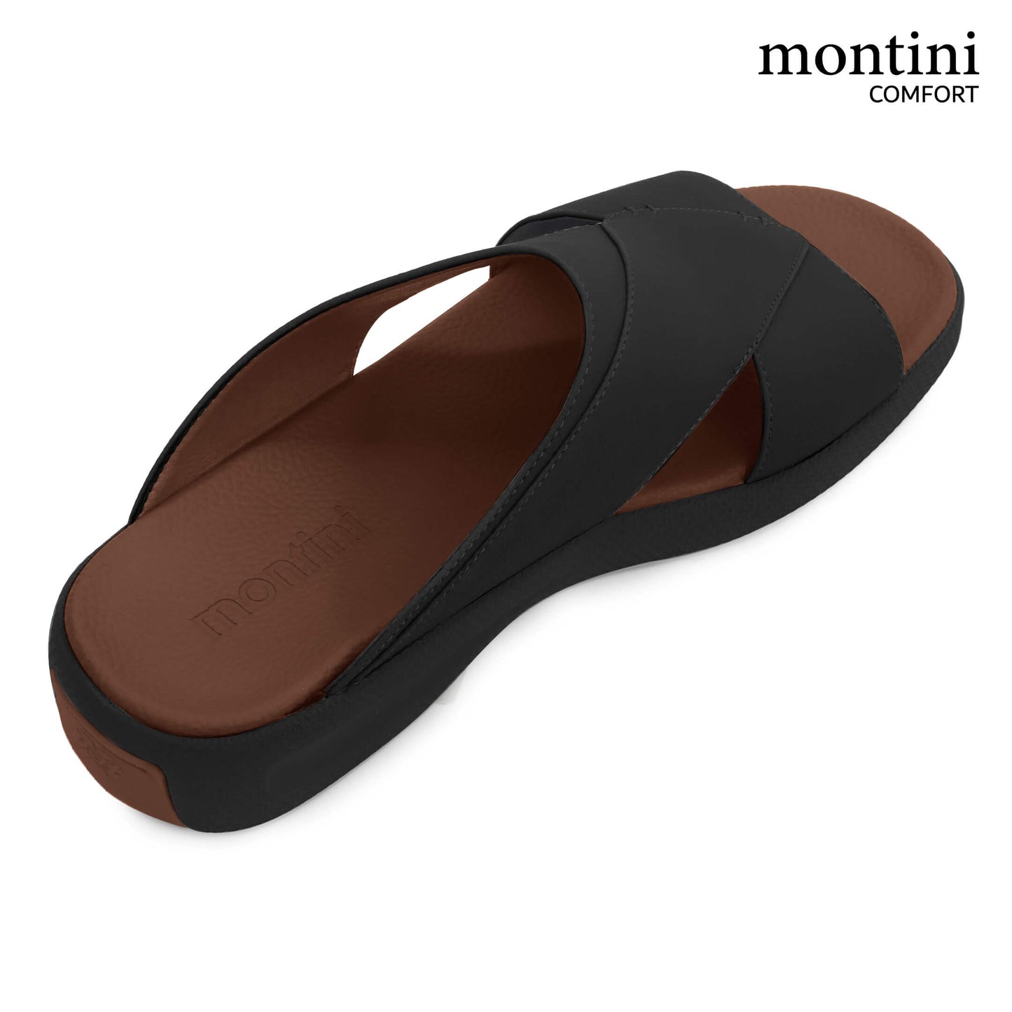 Montini M014(C95) Black Tan Gents Arabic Sandal