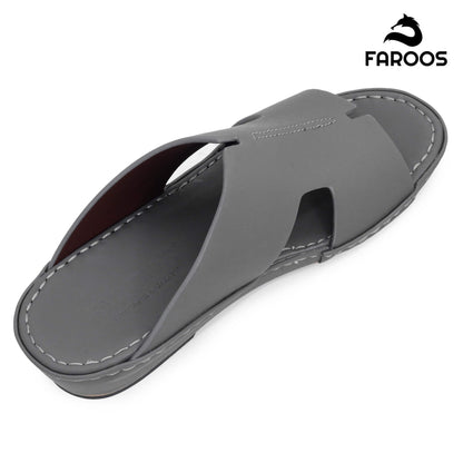 Faroos[F354]1291 Gray Gents Arabic Sandal