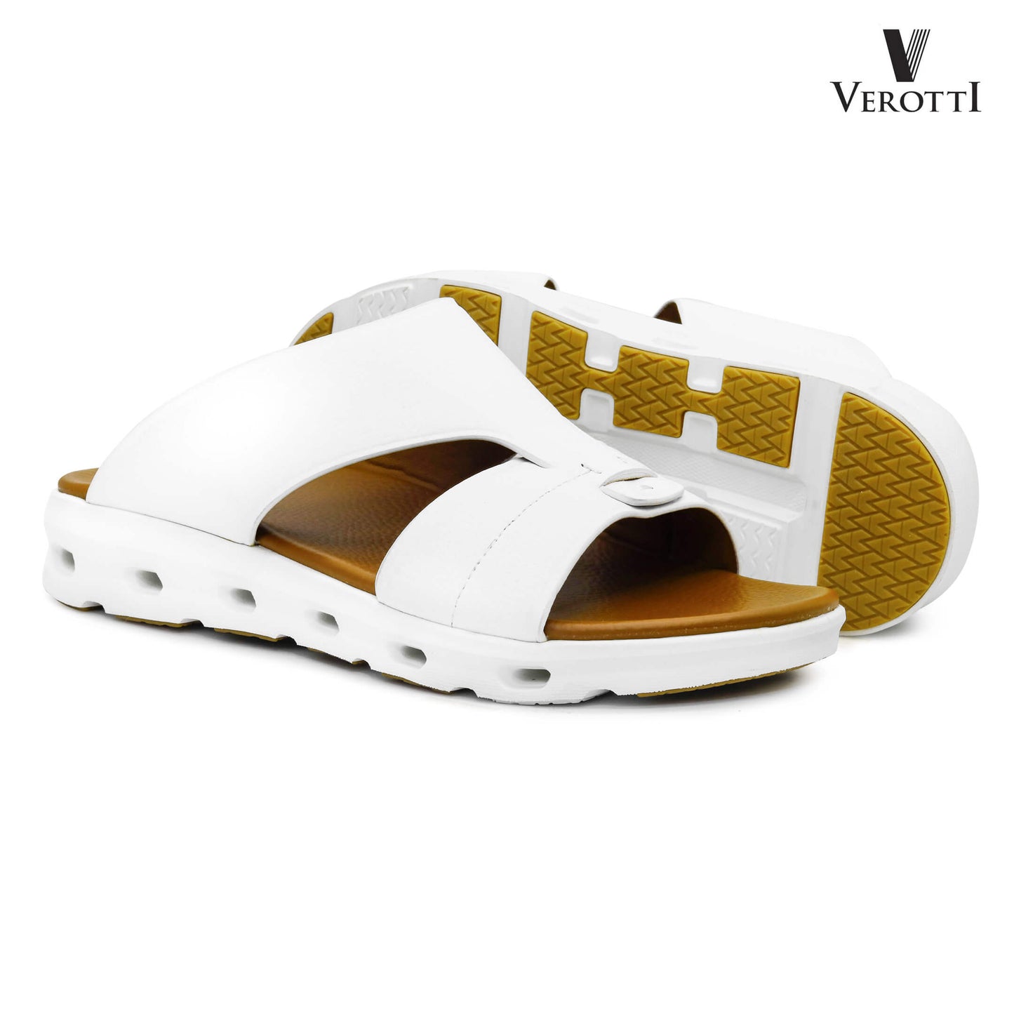 Verotti ON CLOUD[X387]M028 White Gents Arabic Sandal